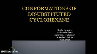 Conformations of disubstituted cyclohexane [upl. by Lucais374]