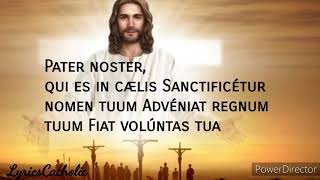 Pater Noster  Lyrics  Gregorian Chant [upl. by Htessil]