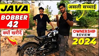 Jawa 42 Bobber Black Mirror Detailed Review in Hindi  BikeOpedia [upl. by Annaihr124]