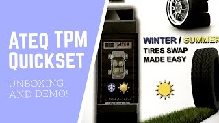 ATEQ TPM Quickset  Demonstration video on Subaru WRX changing Summer and Winter wheel sets [upl. by Ymor]