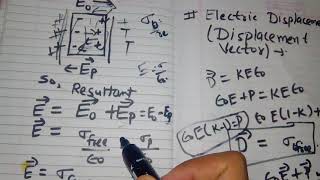 Electric displacementdielectric displacement vector in hindi [upl. by Doi131]