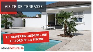 Le travertin Medium Line  transformez votre terrasse avec ces dalles à la finition adoucie [upl. by Trow669]