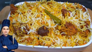 Beef Biryani RecipeKhtri Biryani RecipeMutton BiryaniChef M Afzal [upl. by Ardnohsal]