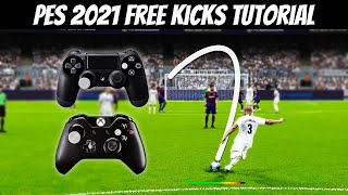 PES 2021  Free Kicks Tutorial How to Score a Free Kick like an Expert  HD [upl. by Mathre321]