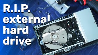 How To DESTROY an external hard drive No chance of recovery [upl. by Novonod]