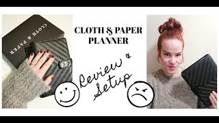 Cloth amp Paper Planner Review and Setup [upl. by Nocaj]