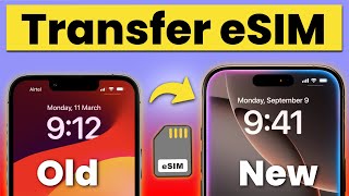 How to Transfer eSIM from Old iPhone to New iPhone Transfer eSIM from One iPhone to Another Easy [upl. by Einyaj184]