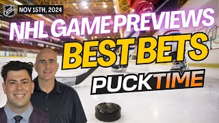 NHL Picks and Predictions Today  Penguins vs Blue Jackets  Capitals vs Avalanche  PuckTime Nov 15 [upl. by Levitus217]