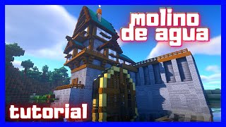 ⭐ APRENDE como Hacer el MEJOR molino de agua en MINECRAFT [upl. by Eecyac]