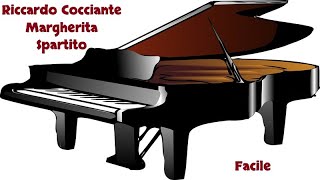 Riccardo Cocciante  Margherita Spartito Piano Facile [upl. by Krakow]