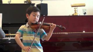 Mozart Turkish March Mozart  Christian Li Aged 6 [upl. by Salema]