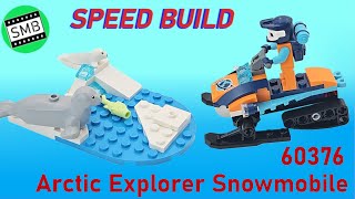 LEGO City 60376  Arctic Explorer Snowmobile SPEED BUILD [upl. by Allertse]