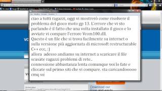 Risolvere problema VCOMP100dll per moto gp 13 PC [upl. by Adym]