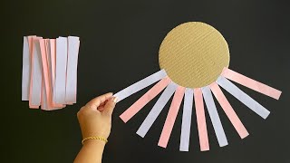 Beautiful and Easy Wall Hanging  Paper craft For Home Decoration  Paper Flower Wall Hanging  DIY [upl. by Harrak]