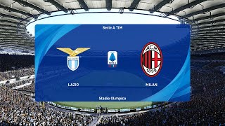 Lazio vs AC Milan 31082024 Serie A PES 2021 [upl. by Bakeman]