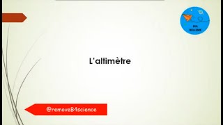 BIA  Laltimètre [upl. by Dov363]