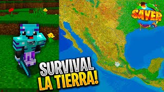 Este es el SERVIDOR de Minecraft CON EL PLANETA TIERRA en ESCALA REAL  Unete 👀 [upl. by Ermengarde]