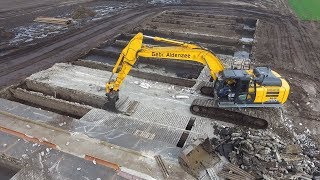 Demolishing  NEW Hitachi Zaxis 250 LC  Stal slopen  Gebr Aldenzee Deurne [upl. by Joye]