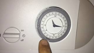 How to auto set central heating clock timer using pins [upl. by Nojel]