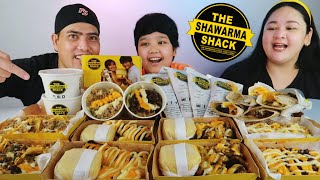 SHAWARMA SHACK MUKBANG  SHAWARMA OVERLOAD ALL MENU  Mukbang Philippines  Pinoy Mukbang [upl. by Montgomery]