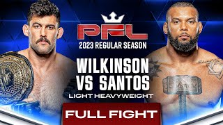 Rob Wilkinson vs Thiago Santos  PFL 1 2023 [upl. by Llenil]