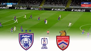 🔴JDT vs KL CITY FC LIVE HARI INI LIGA SUPER MALAYSIA 2023 ⚽ LIVE JDT VS KL CITY ⚽ FOOTBALL GAMEPLAY [upl. by Yraht]