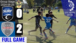 Bay Area Surf 13B PreMLS 02 Albion San Diego B13 EA  Club America Cup U11 1st Div  20240525FG [upl. by Dennis]