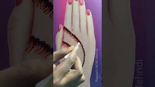 Very Easy Simple Beautiful Arabic Cotton Bud Mehndi Ka Design shorts mehndi [upl. by Christmann]