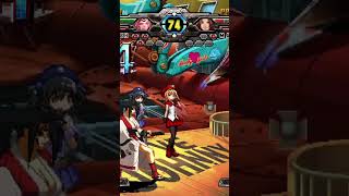 Baiken getting a beautifully bodacious PERFECT KO in Guilty Gear XX Accent Core Plus R gaming [upl. by Layor145]