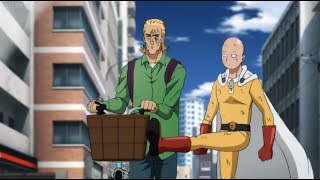 😂 Saitama Kicks Garou 😂 ONE PUNCH MAN Saitama vs Garou [upl. by Harutak]