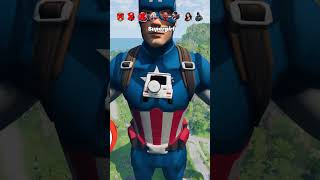 Superheroes Cars vs Captain America 🔥😱 BeamNGDrive beamngdrive beamngshorts captainamerica [upl. by Ardyce]