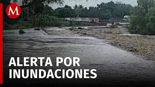 Río Actopan se desborda por lluvias de Alberto en Veracruz [upl. by Livvy]