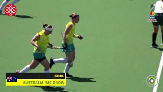 AUSTRALIA IMC VS SOUTH AFRICA IMC PLAYOFFS  WOMENS  O40  2024 MASTERS WORLD CUP [upl. by Sophi]