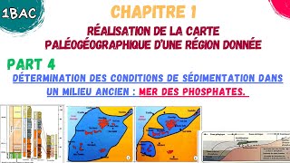 1BAC SVT  Réalisation de la carte paléogéographique  part 4 sédimentation Au Mer des phosphates [upl. by Abdu]