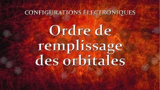 32 Ordre de remplissage des orbitales [upl. by Chuah379]