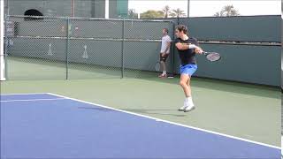 federer backhand return and attack [upl. by Nevram746]