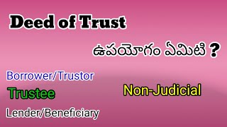 Deed of Trust in Telugu [upl. by Nnylg677]