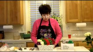 httpflowerarranging101tv  Flower Arranging ClassXmas Pave Arrangment [upl. by Veronique]