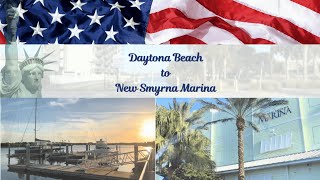 Daytona Beach to New Smyrna Marina  Outriggers Tiki Bar and Grille 🍽️ USA Travel Vlog 1 🇺🇸🇱🇰 [upl. by Nayra]