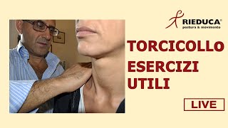 Torcicollo Rimedi e Esercizi utili  Live [upl. by Stinky]