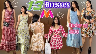 “HUGE” Myntra Summer Short amp Long Dresses Haul😍 Myntra Dresses Haul Under rs 1500😻 Rajveerpunni [upl. by Nonnerb]