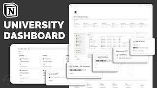 Notion University Dashboard  Student Dashboard  Template Tour amp Guide [upl. by Alix]