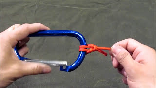 How to tie a Carabiner knot aka the cats paw [upl. by Anale350]