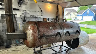 250 Gallon Offset Smoker  Walk around and overview [upl. by Lebasiram32]