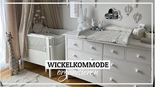 Wickelkommode organisieren  IKEA Hemnes Wickelkommode einrichten  Babyzimmer einrichten [upl. by Anjanette]