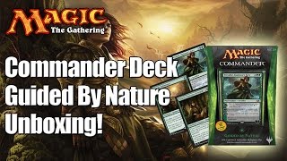 MTG  Guided By Nature Commander Deck 2014 Unboxing amp Review [upl. by Llerrehc]