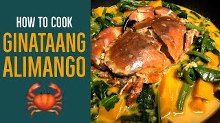 Ginataang Alimango  Crabs with coconut milk  How to cook Ginataang Alimango [upl. by Alliw]