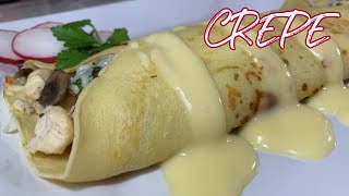 Chicken Crepe With Mushrooms Spinach amp Cheese [upl. by Leicester]