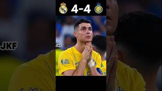 Real Madrid vs Ronaldos Al Nassr Penalty Shootout Highlights football shorts trending cr7 [upl. by Balliett]