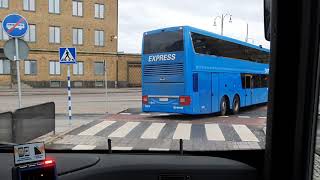 Buss 101 från Göteborg till Borås sjukhus via Bollebygd  Del 1 av 2 [upl. by Ireg]